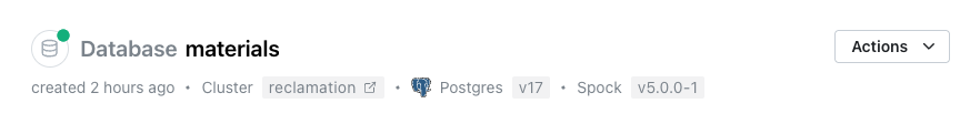 Database Header